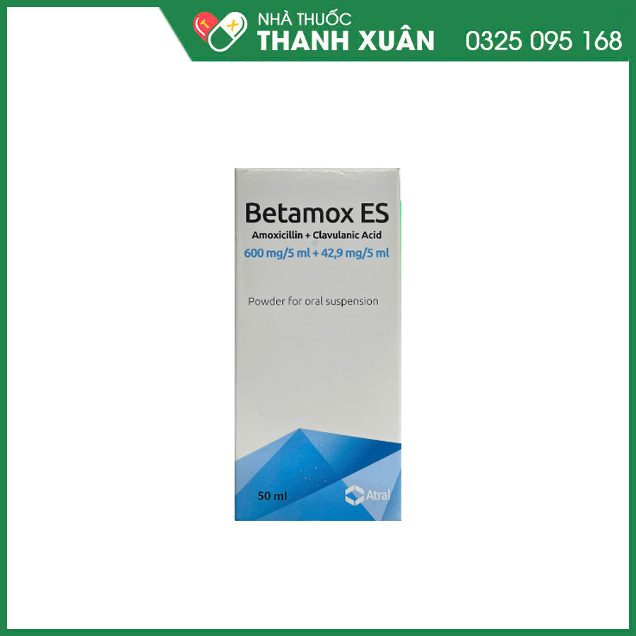 Betamox ES thuốc kháng sinh điều trị viêm tai giữa cấp, viêm phổi mắc phải tại cộng đồng