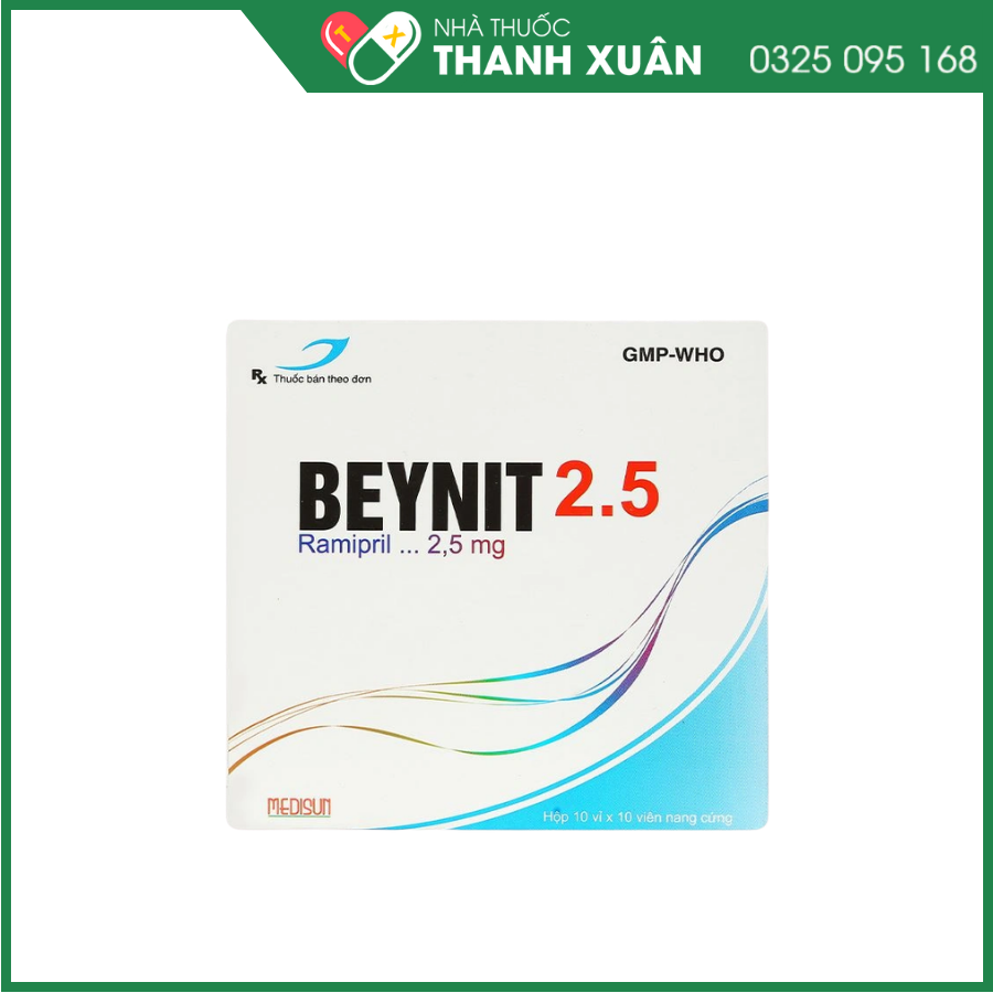Beynit 2.5 điều trị tăng huyết áp, suy tim sung huyết