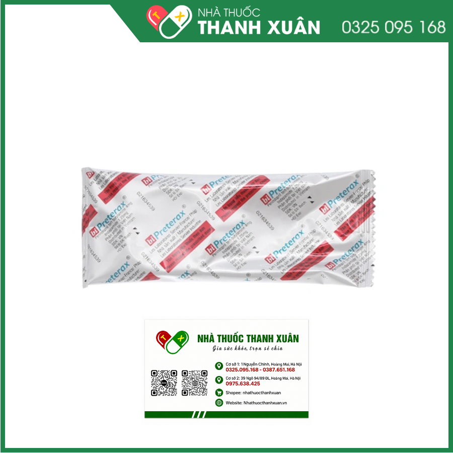 Bi Preterax 4mg/1.25mg điều trị tăng huyết áp
