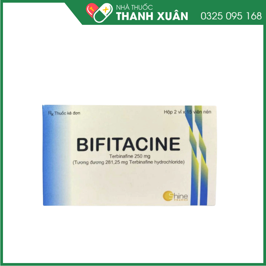 Bifitacine 250mg điều trị nấm da, nấm móng