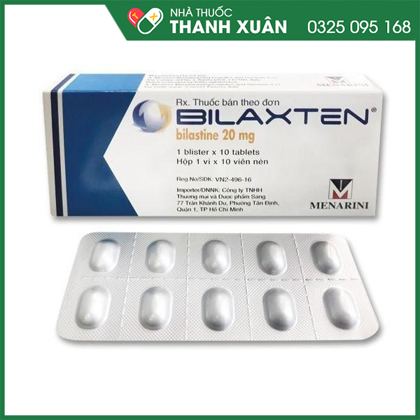 Bilaxten trị mề đay viêm mũi dị ứng