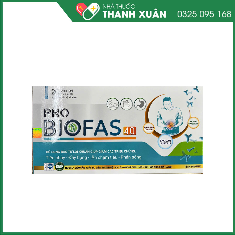 Pro Biofas hỗ trợ phục hồi hệ vi sinh đường ruột
