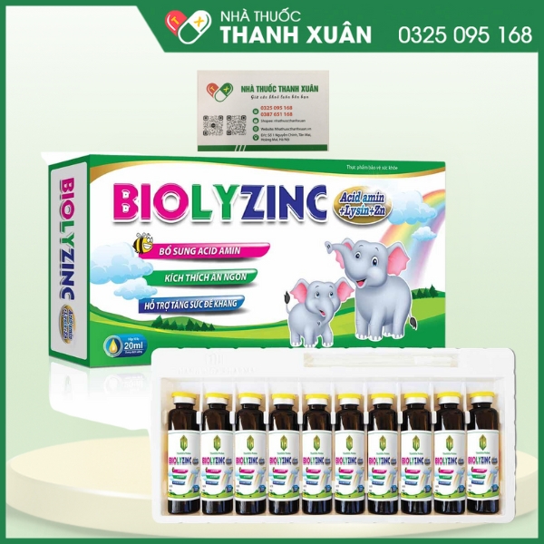 BiolyZinC - Giúp bồi bổ cơ thể, kích thích ăn ngon miệng