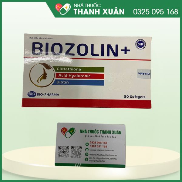 Biozolin+ hỗ trợ giảm nám, sáng da