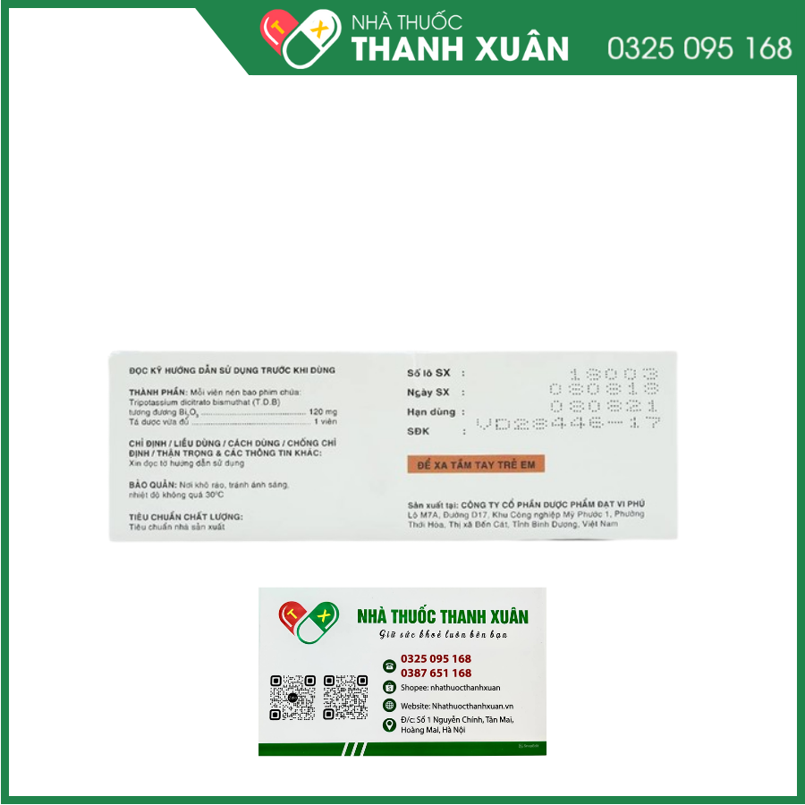 Bisnol điều trị loét ở dạ dày và tá tràng