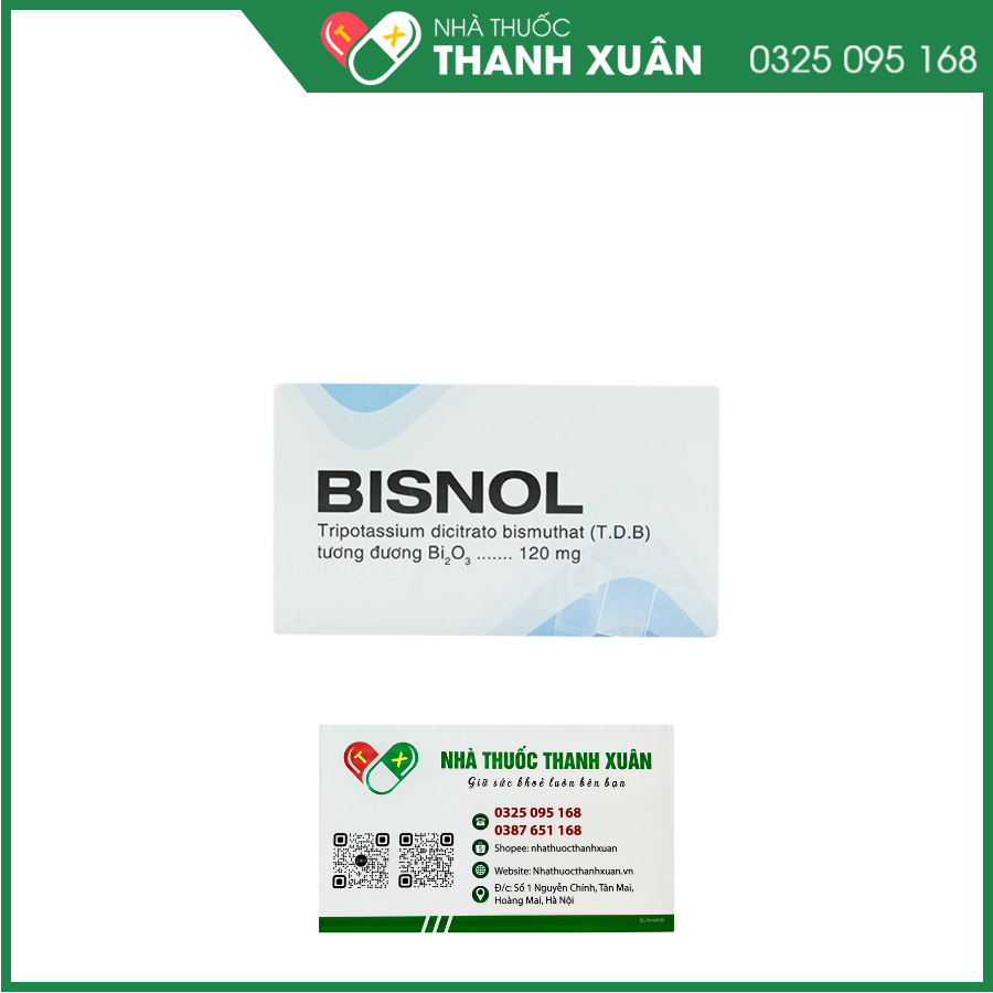 Bisnol điều trị loét ở dạ dày và tá tràng