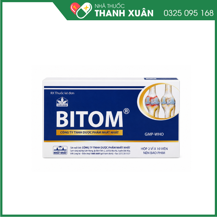Bitom - Giảm trừ tê thấp, đau nhức, sưng khớp