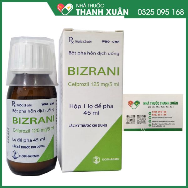 Bizrani - Thuốc điều trị nhiễm khuẩn nhẹ đến trung bình