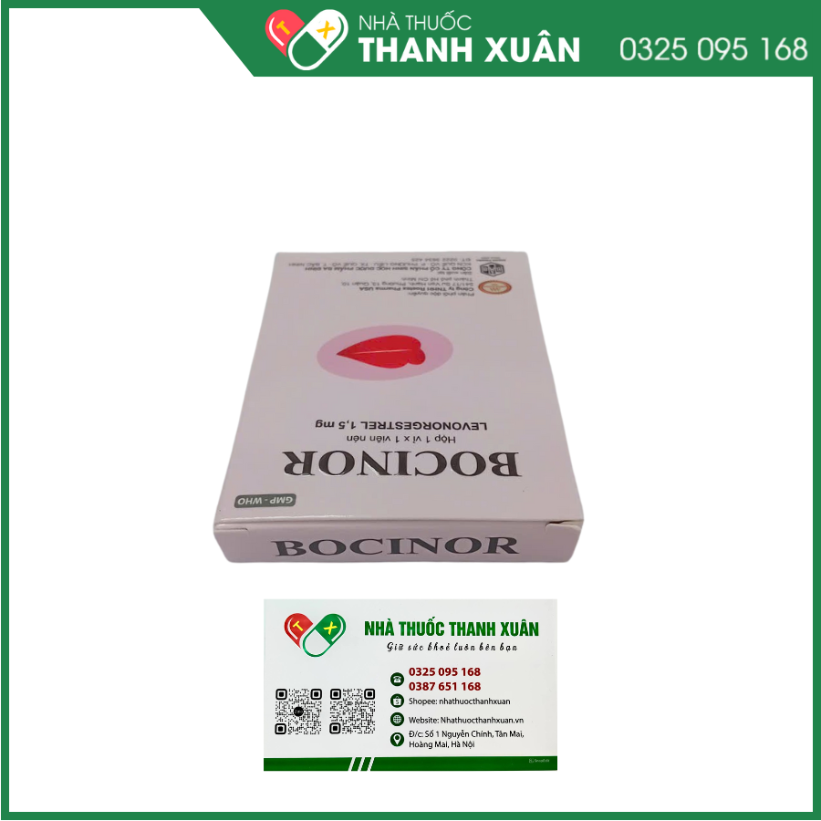 Bocinor tránh thai khẩn cấp 72h