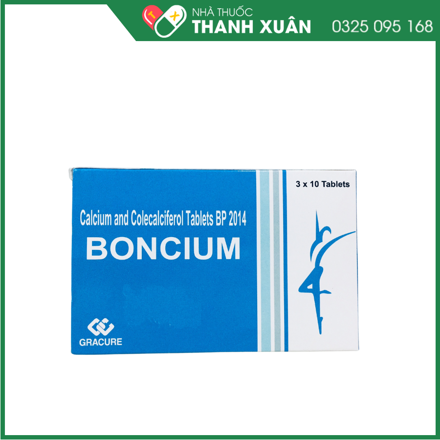 Bocium phòng và điều trị thiếu Canxi và vitamin D3