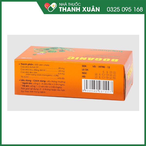 Boganic hỗ trợ trị suy giảm chức năng gan, viêm gan