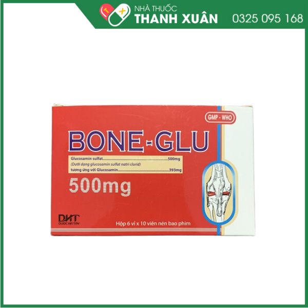 Bone-Glu  Giảm triệu chứng của thoái hóa khớp gối nhẹ và trung bình