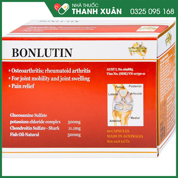 Thuốc Bonlutin giảm triệu chứng thoái hóa khớp gối