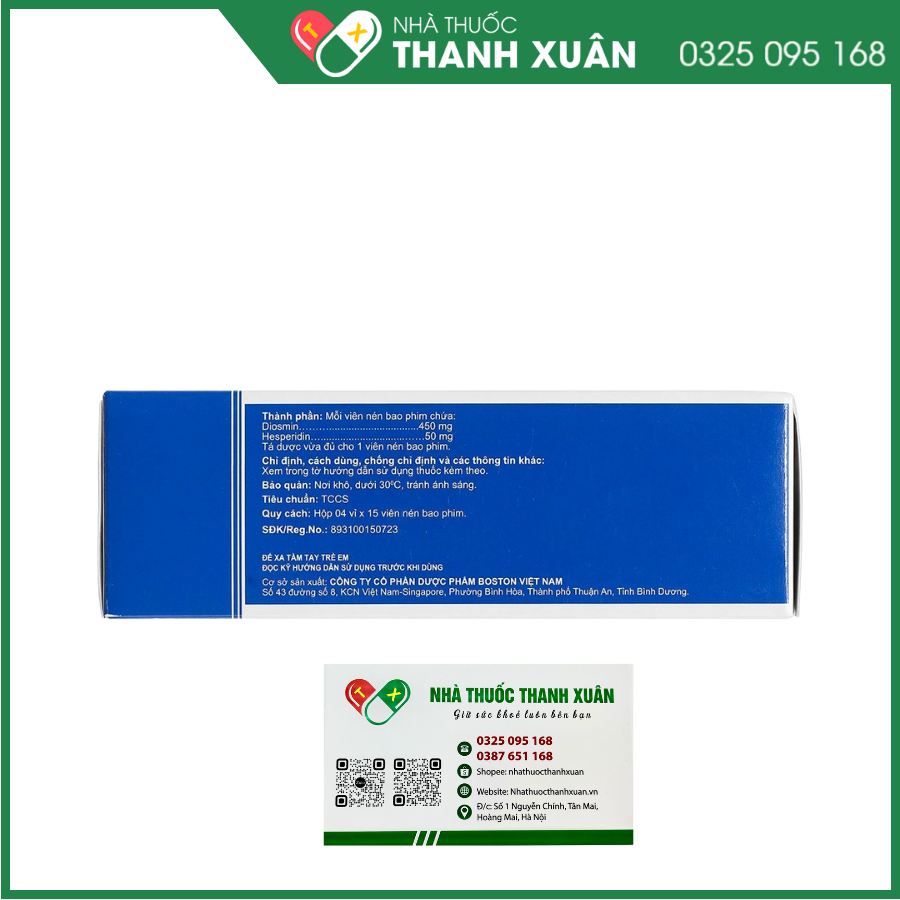 Bosflon điều trị suy tĩnh mạch - mạch bạch huyết, trĩ cấp