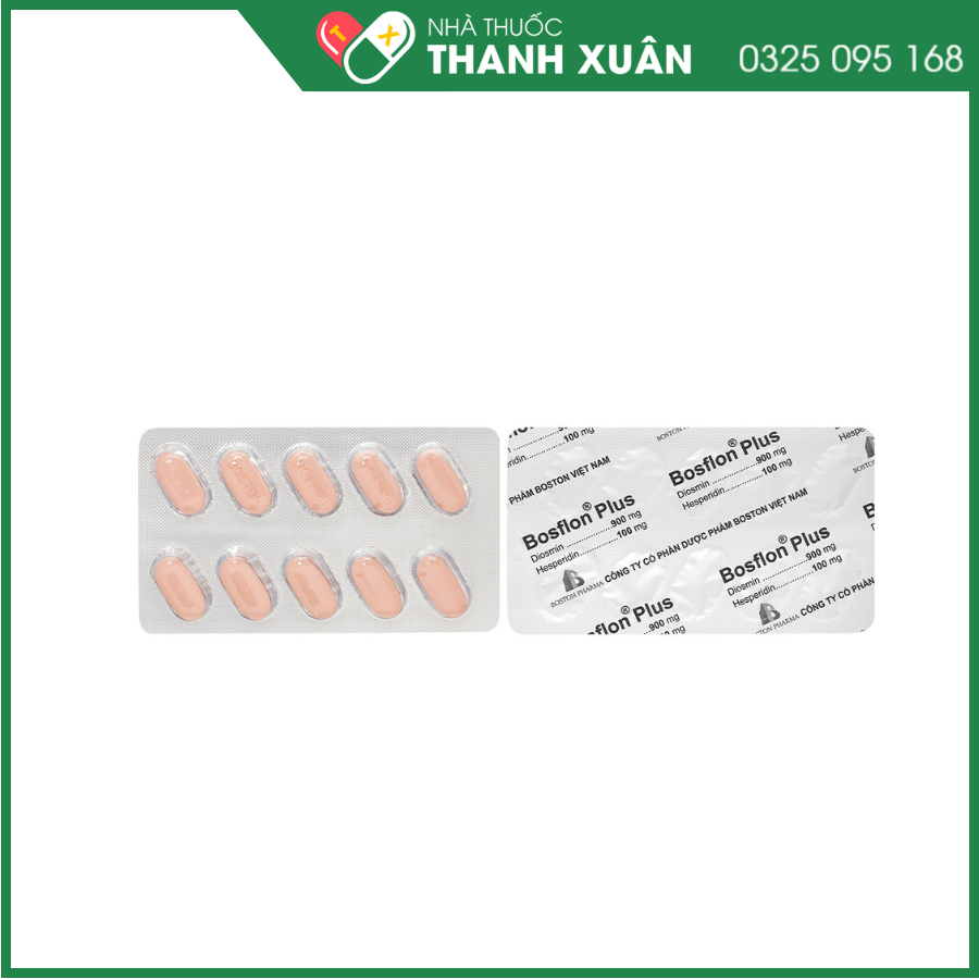 Bosflon Plus điều trị các dấu hiệu chức năng liên quan đến cơn trĩ cấp