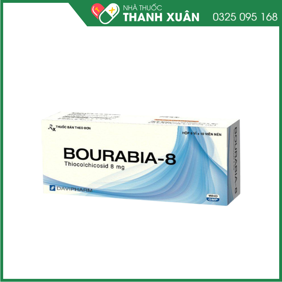 Bourabia-8 điều trị co thắt cơ xương khớp