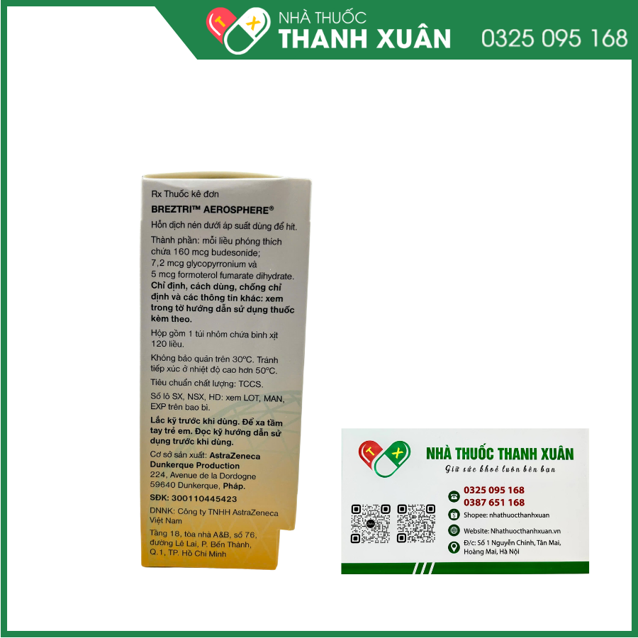 BREZTRI AEROSPHERE điều trị duy trì bệnh phổi tắc nghẽn mạn tính (COPD)