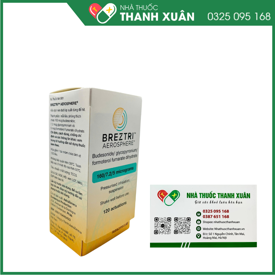 BREZTRI AEROSPHERE điều trị duy trì bệnh phổi tắc nghẽn mạn tính (COPD)
