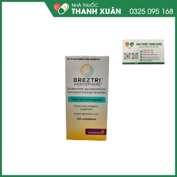 BREZTRI AEROSPHERE điều trị duy trì bệnh phổi tắc nghẽn mạn tính (COPD)