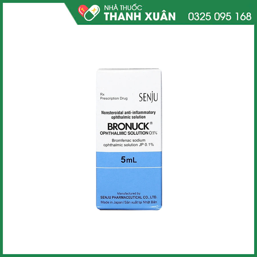 Bronuck 0.1% thuốc điều trị viêm sau phẫu thuật đục thủy tinh thể