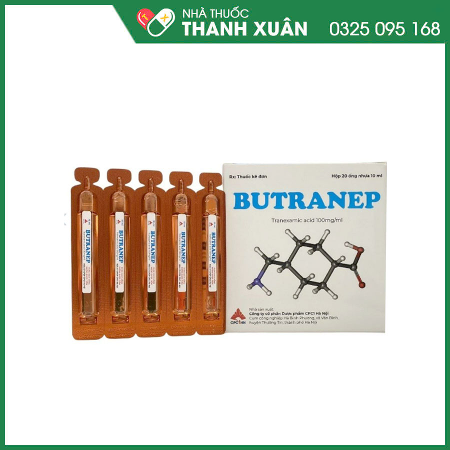 BUTRANEP dùng phòng và điều trị chảy máu do tiêu fibrin toàn thân hoặc cục bộ, trong rong kinh, tiêu hóa, tiết niệu và nhiều phẫu thuật khác
