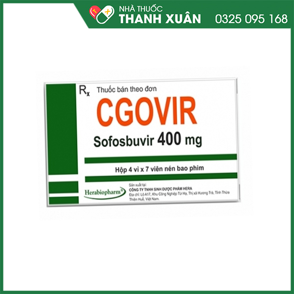 CGOVIR điều trị viêm gan C hiệu quả