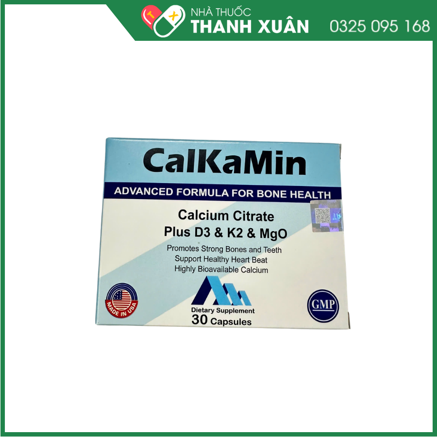 CalKaMin giúp bổ sung Canxi, Vitamin K2D3 cho cơ thể