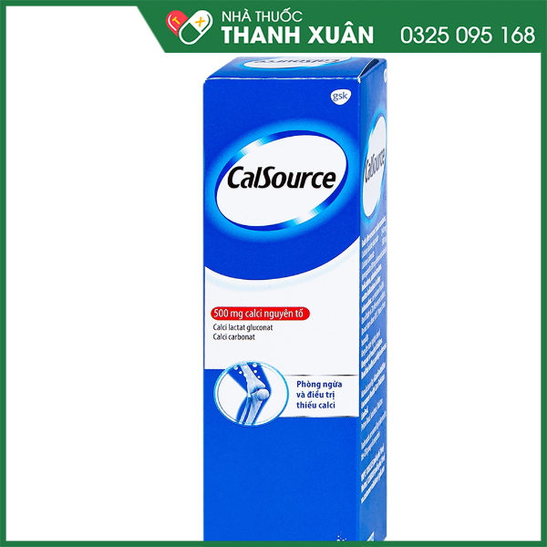 Viên nén sủi bọt CalSource bổ sung canxi