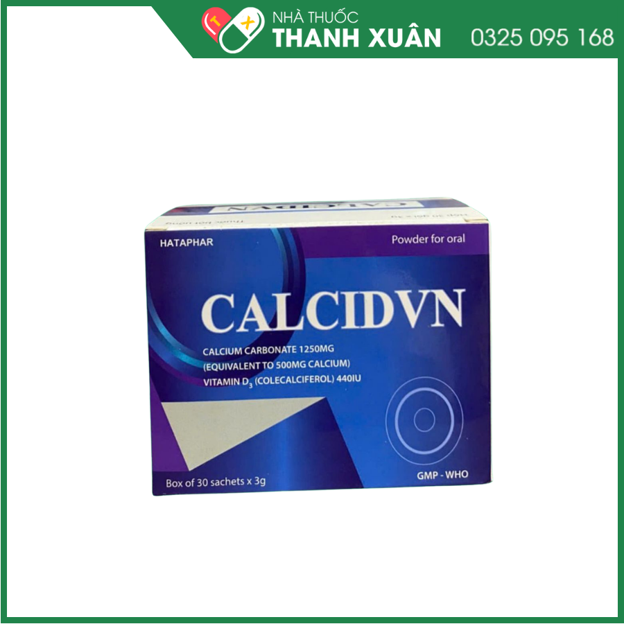 Calcidvn - Bổ sung canxi, vitamin d3 cho cơ thể giúp ngăn ngừa loãng xương