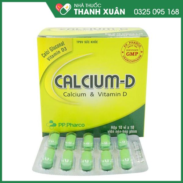 Calcium-D trị loãng xương, còi xương