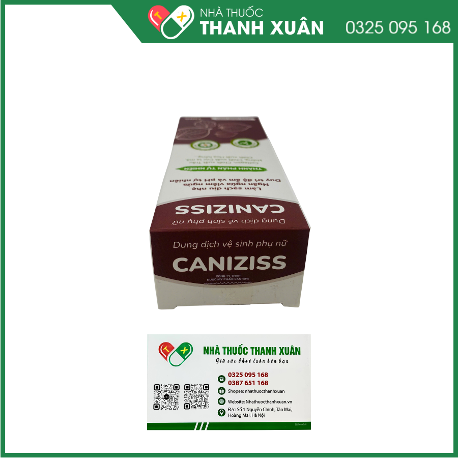 Dung dịch vệ sinh Caniziss làm sạch dịu nhẹ, ngăn ngừa viêm ngứa, duy trì độ ẩm và pH tự nhiên