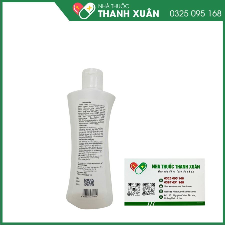 Dung dịch vệ sinh Caniziss làm sạch dịu nhẹ, ngăn ngừa viêm ngứa, duy trì độ ẩm và pH tự nhiên