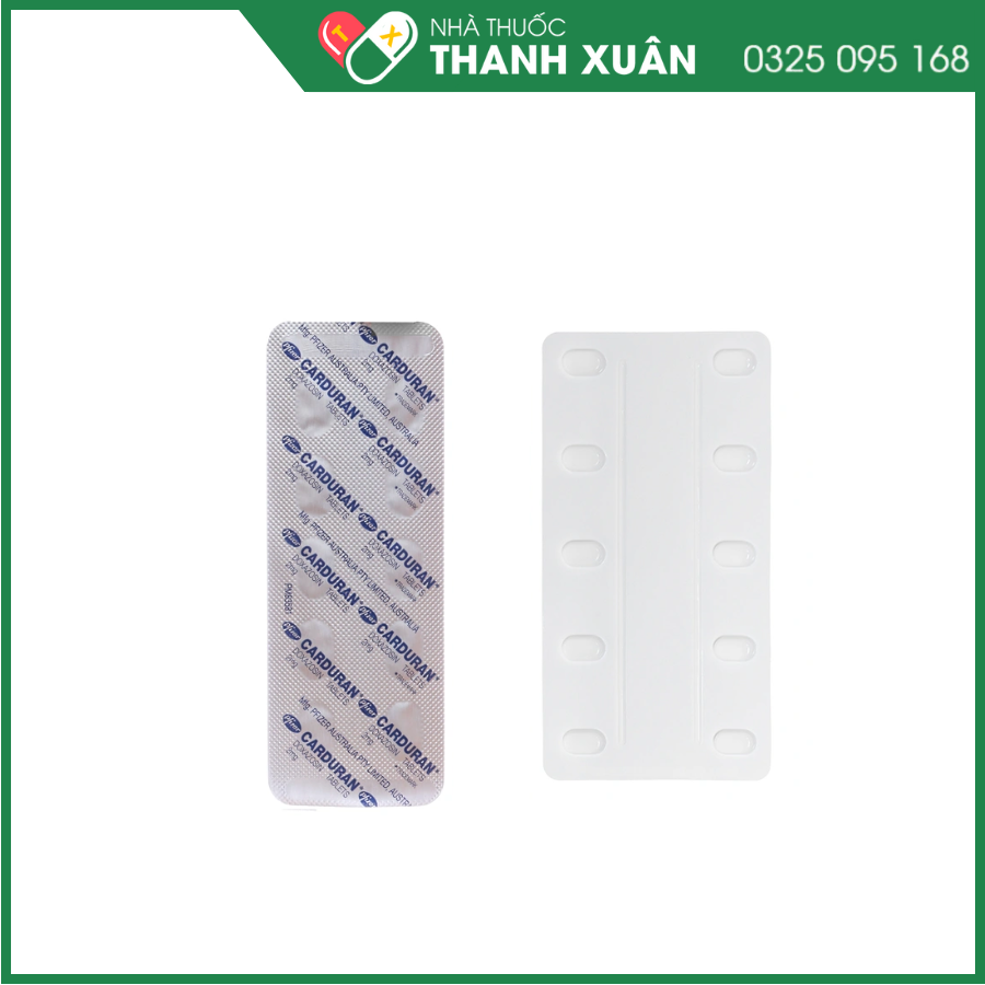 Thuốc điều trị tăng huyết áp hoặc u xơ tuyến tiền liệt Carduran