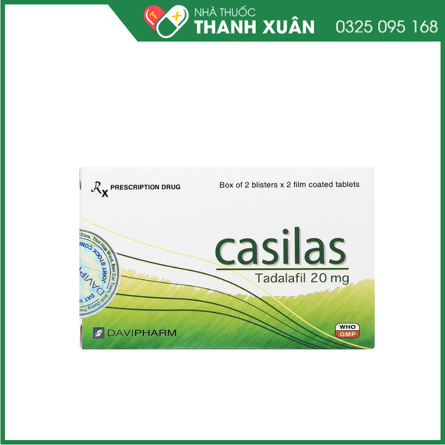 Thuốc Casilas-20 điều trị rối loạn cương dương