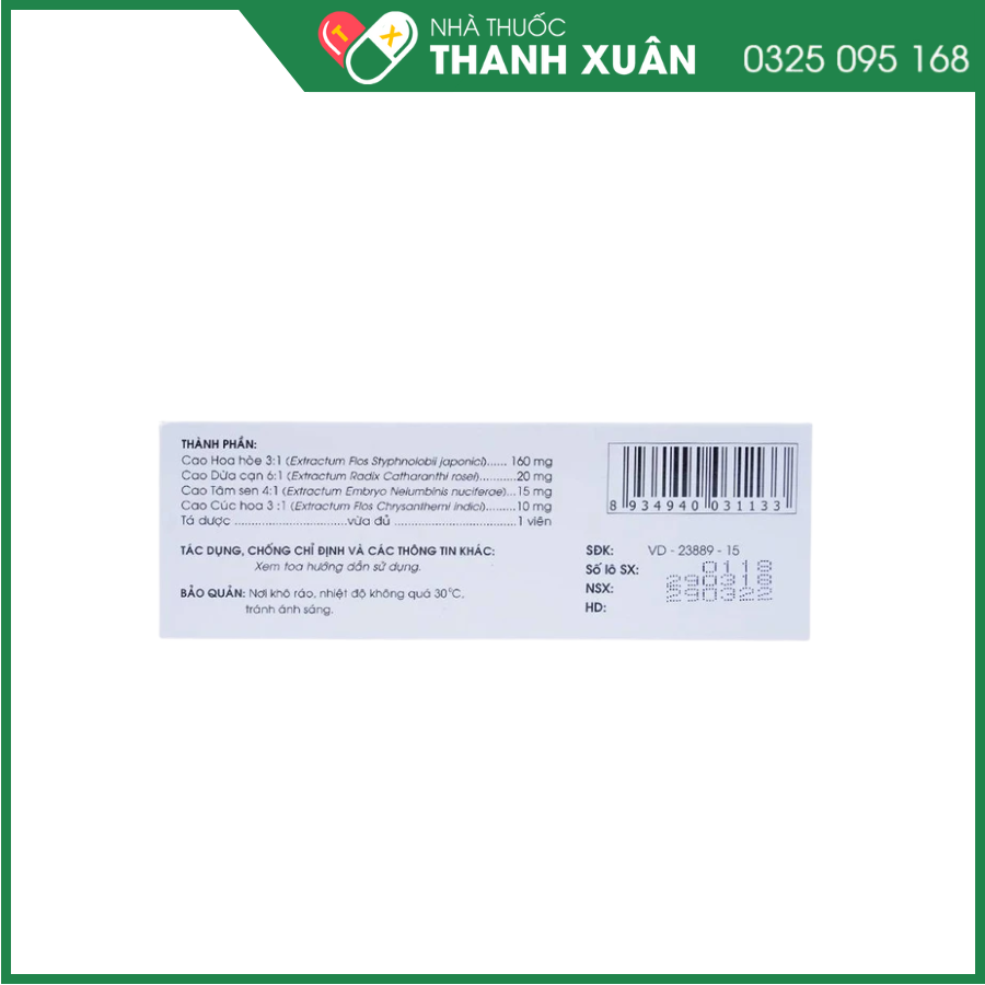 Thuốc hạ huyết áp Casoran