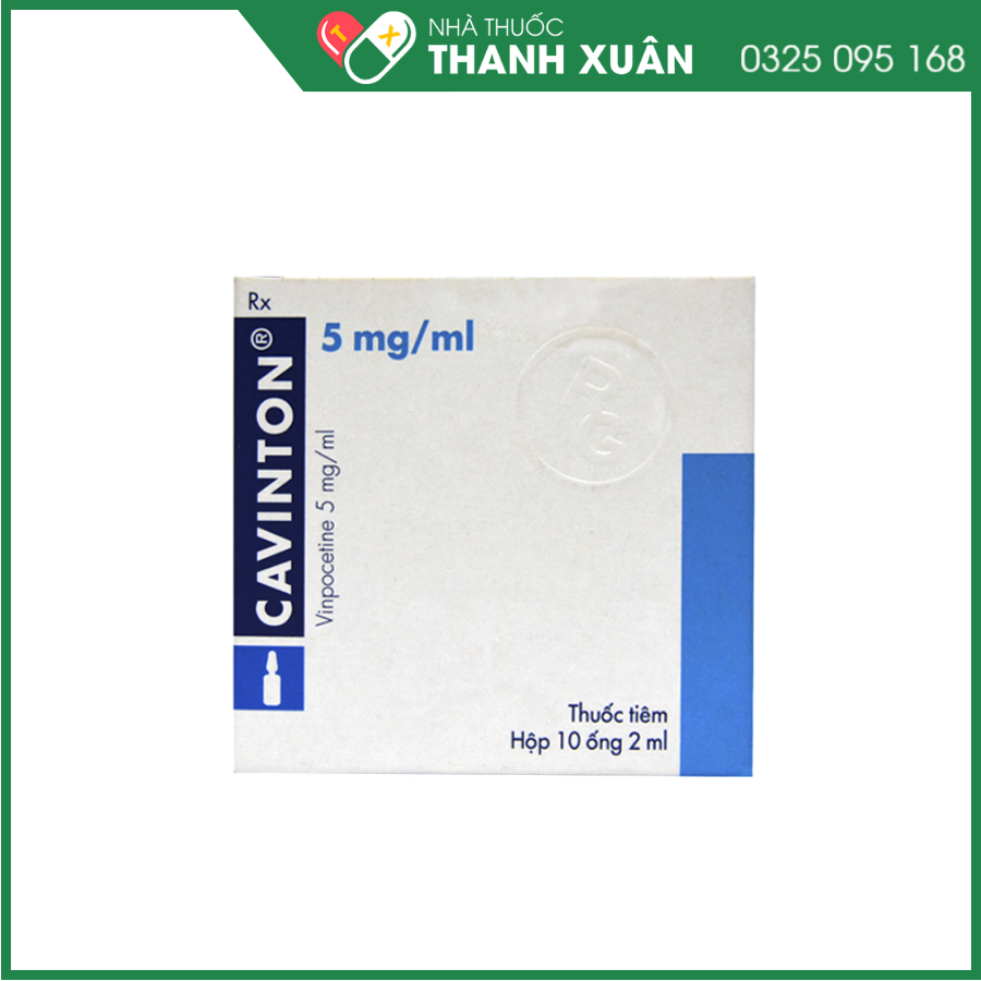 Dung dịch tiêm Cavinton 5mg/ml trị các rối loạn tuần hoàn máu não
