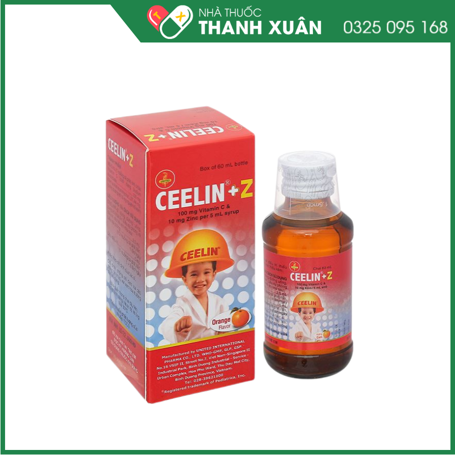 Ceelin+Z Phòng ngừa và điều trị thiếu vitamin C và/hoặc kẽm