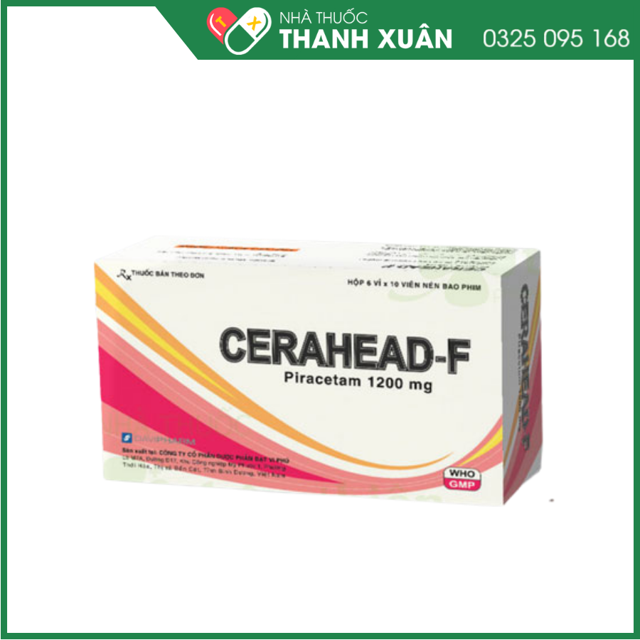 Cerahead-F - Thuốc điều trị suy giảm trí nhớ và triệu chứng chóng mặt