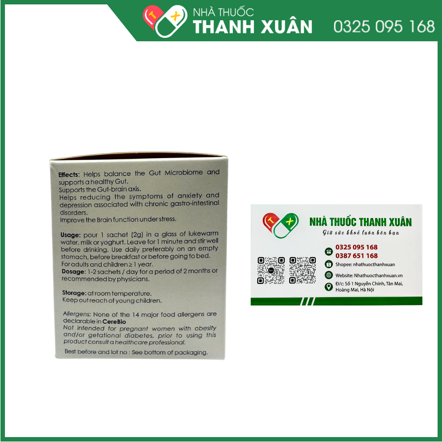 Cerebio men vi sinh cho người trầm cảm