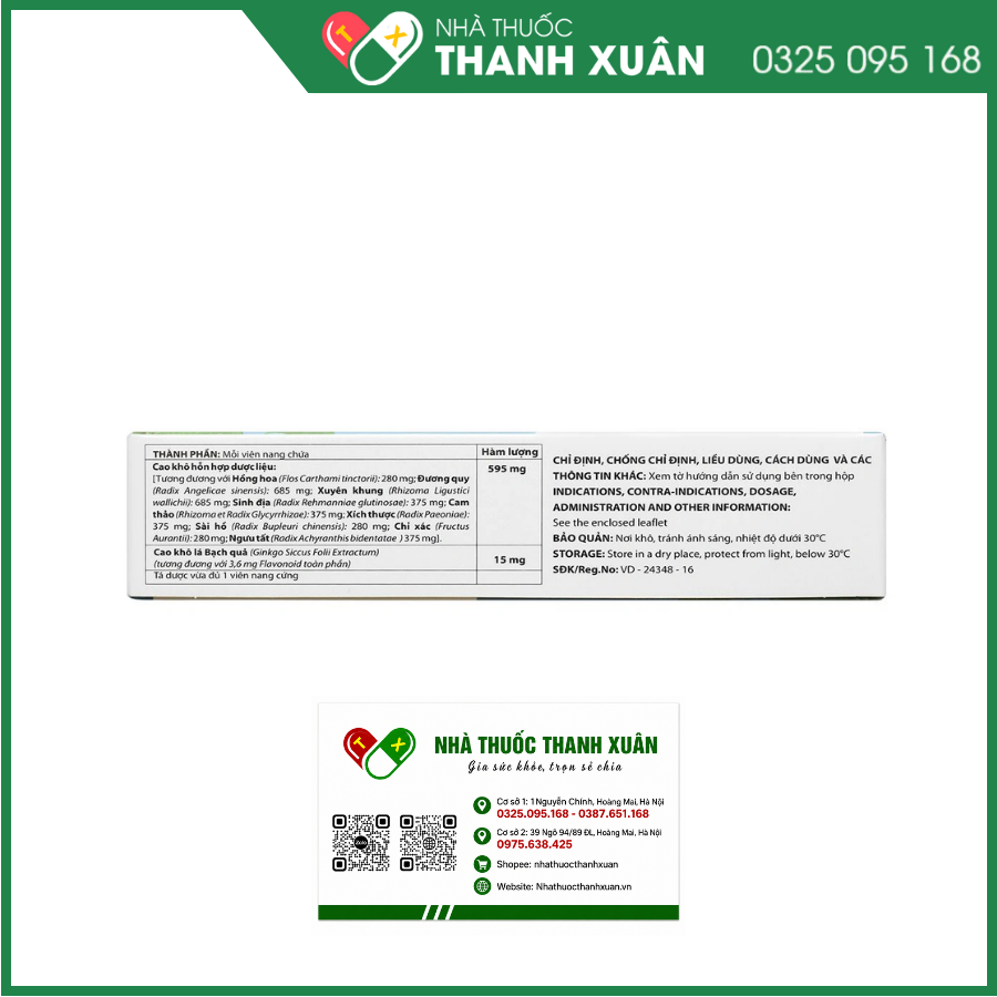 Hoạt huyết dưỡng não Cerecaps Mediplantex điều trị suy giảm trí nhớ, đau đầu