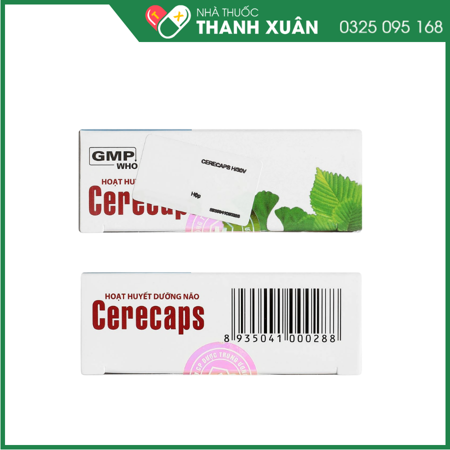 Hoạt huyết dưỡng não Cerecaps Mediplantex điều trị suy giảm trí nhớ, đau đầu
