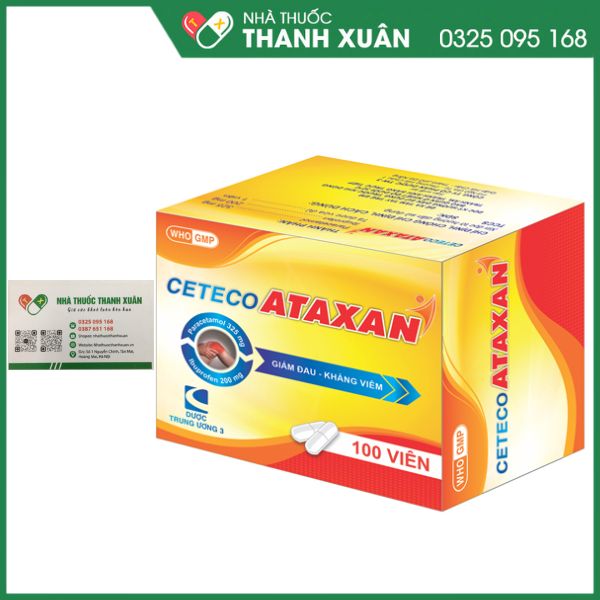 CetecoAtaxan - Giảm đau do chấn thương, thấp khớp, vẹo cổ, bong gân