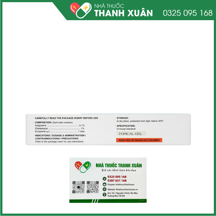 Ciacca điều trị tình trạng da bị mụn trứng cá nhẹ đến vừa