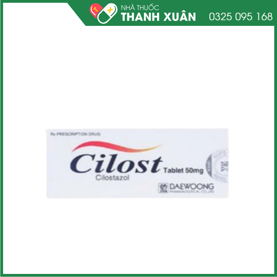 Cilost Thuốc trị triệu chứng do thiếu máu cục bộ của Hàn Quốc