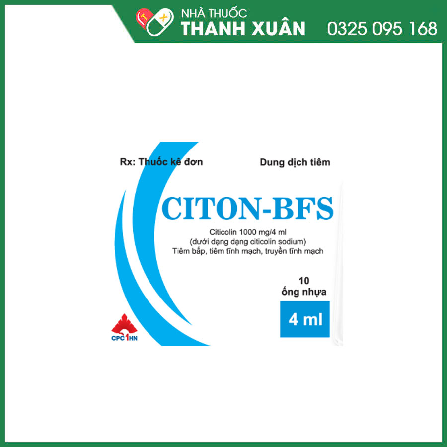 Citon-BFS thuốc điều trị trong giai đoạn cấp của chấn thương sọ não kèm rối loạn tri giác ở người lớn