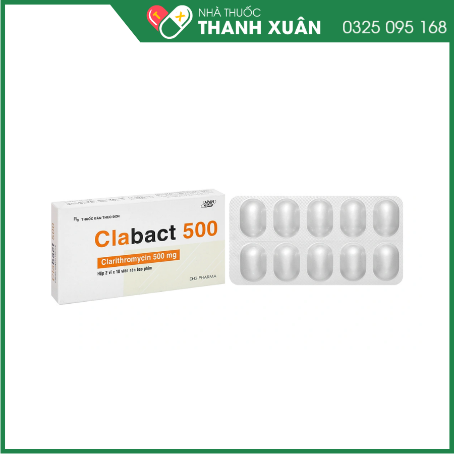 Clabact 500 điều trị nhiễm khuẩn