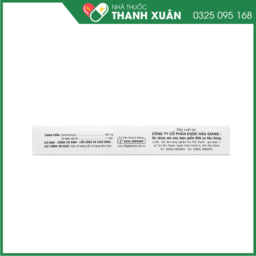 Clabact 500 điều trị nhiễm khuẩn
