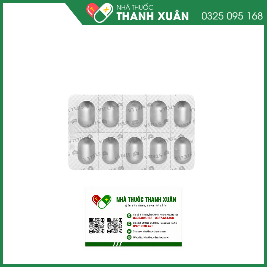 Clarithromycin STELLA 250mg điều trị nhiễm khuẩn
