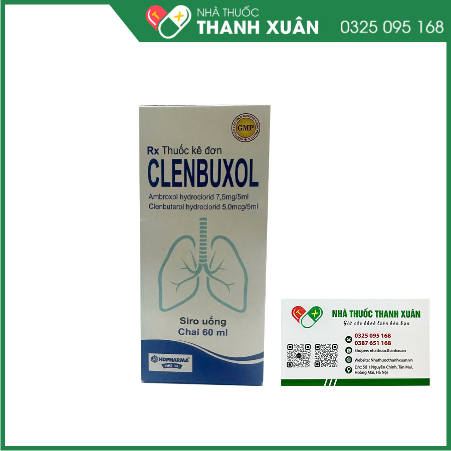 Clenbuxol chỉ định điều trị hen phế quản, viêm phế quản cấp tính hoặc mãn tính, bệnh khí phế thũng