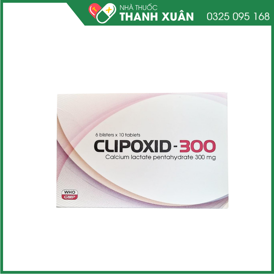 Thuốc Clipoxid-300 bổ sung canxi để duy trì sức khỏe xương khớp